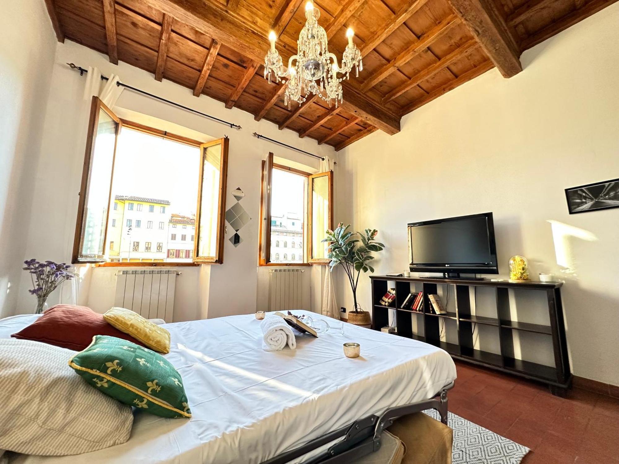 Apartamento Luxurious View On Santa Croce Florencia Exterior foto